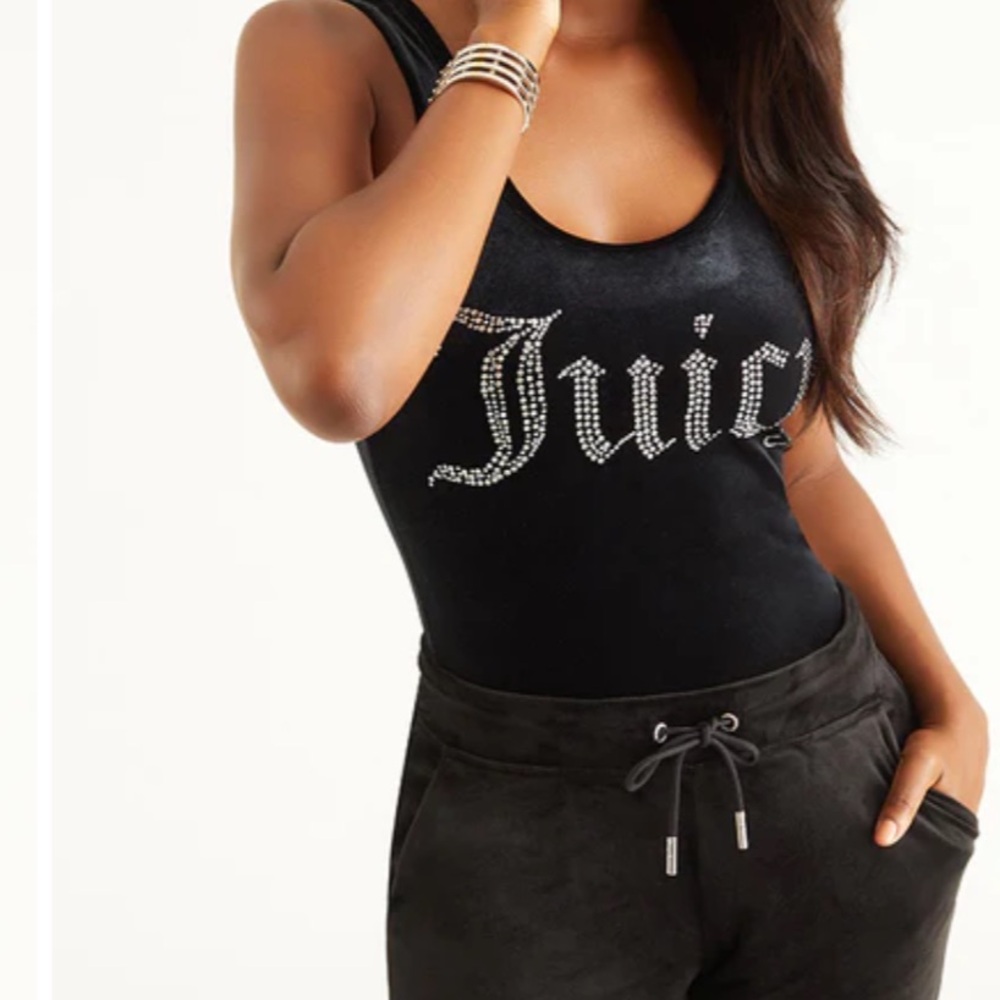 Juicy Couture BIG BLING VELOUR BODYSUIT